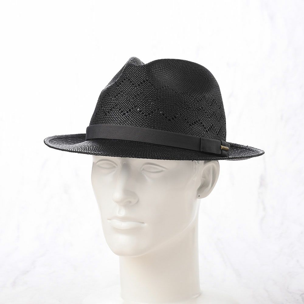 オメロ オルテガのパナマハット ZIG ZAG（ジグザグ） ブラック