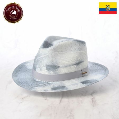 オメロオルテガのパナマハット TIE DYE PANAMA（タイダイパナマ） ブルーグレー