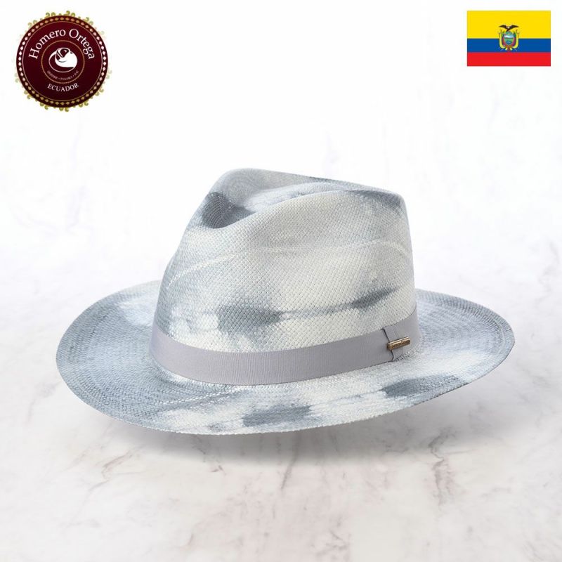 オメロ オルテガのパナマハット TIE DYE PANAMA（タイダイパナマ） ブルーグレー
