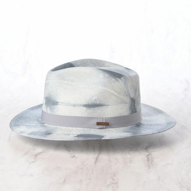 オメロ オルテガのパナマハット TIE DYE PANAMA（タイダイパナマ） ブルーグレー