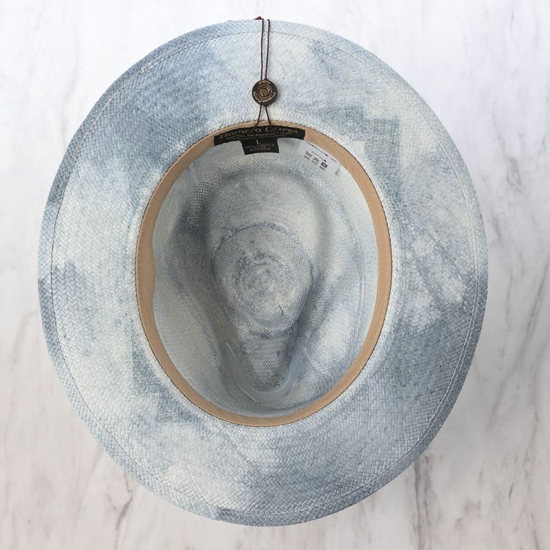 オメロ オルテガのパナマハット TIE DYE PANAMA（タイダイパナマ） ブルーグレー