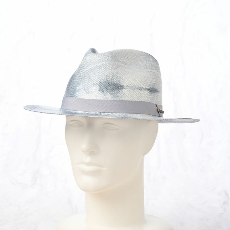 オメロ オルテガのパナマハット TIE DYE PANAMA（タイダイパナマ） ブルーグレー
