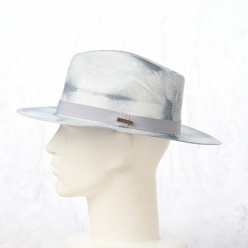 オメロ オルテガのパナマハット TIE DYE PANAMA（タイダイパナマ） ブルーグレー