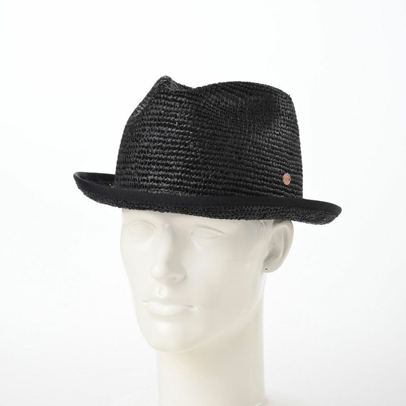 レッターのラフィアハット Raffia Hat（ラフィア ハット） ブラック