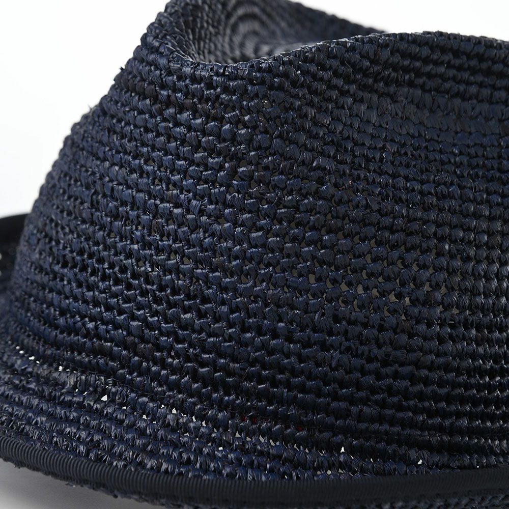 レッターのラフィアハット Raffia Hat（ラフィア ハット） ネイビー