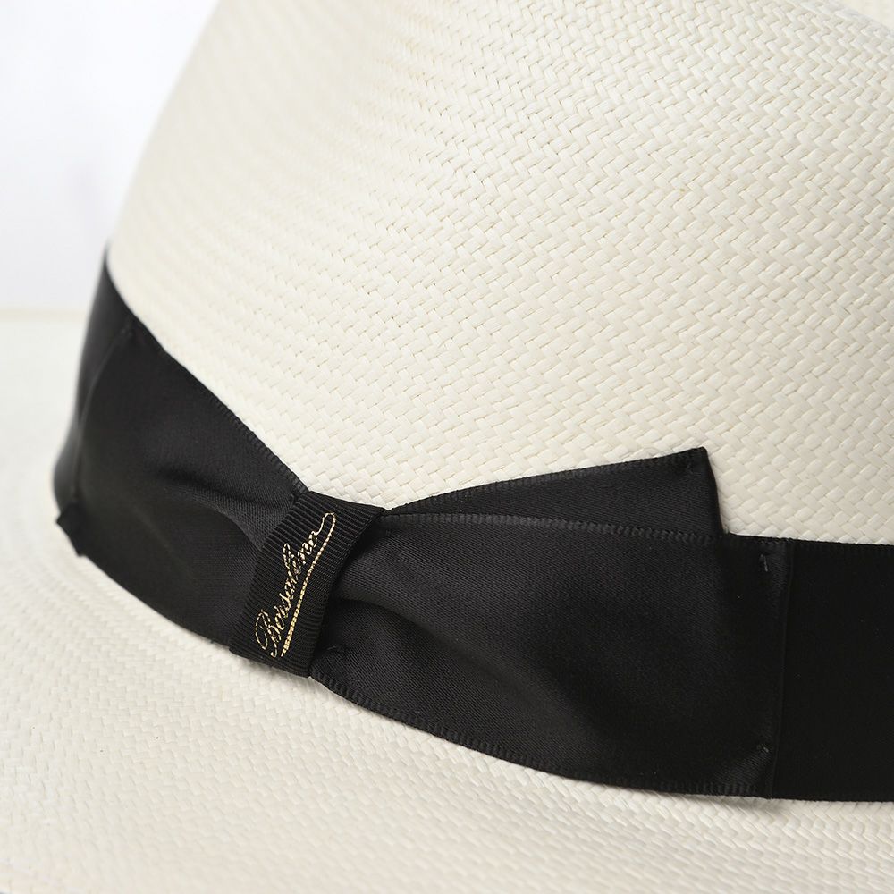 ボルサリーノ 黒いハット リボン付き（Borsalino ボルサリーノ 特集 