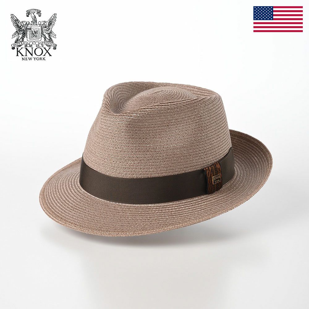 ノックスのブレードハット Linen Braid Hat（リネン ブレード ハット）PK モカ