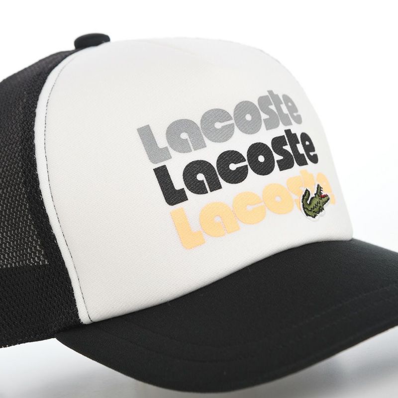 ラコステのキャップ PRINT MESH CAP（プリント メッシュキャップ） L1305 ブラック