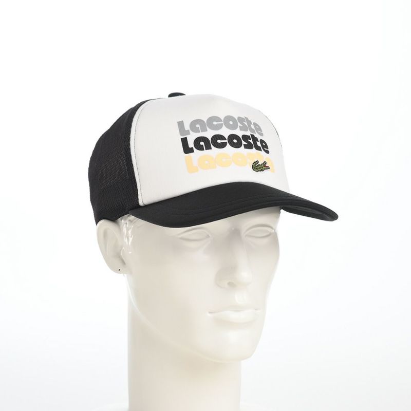 ラコステのキャップ PRINT MESH CAP（プリント メッシュキャップ） L1305 ブラック