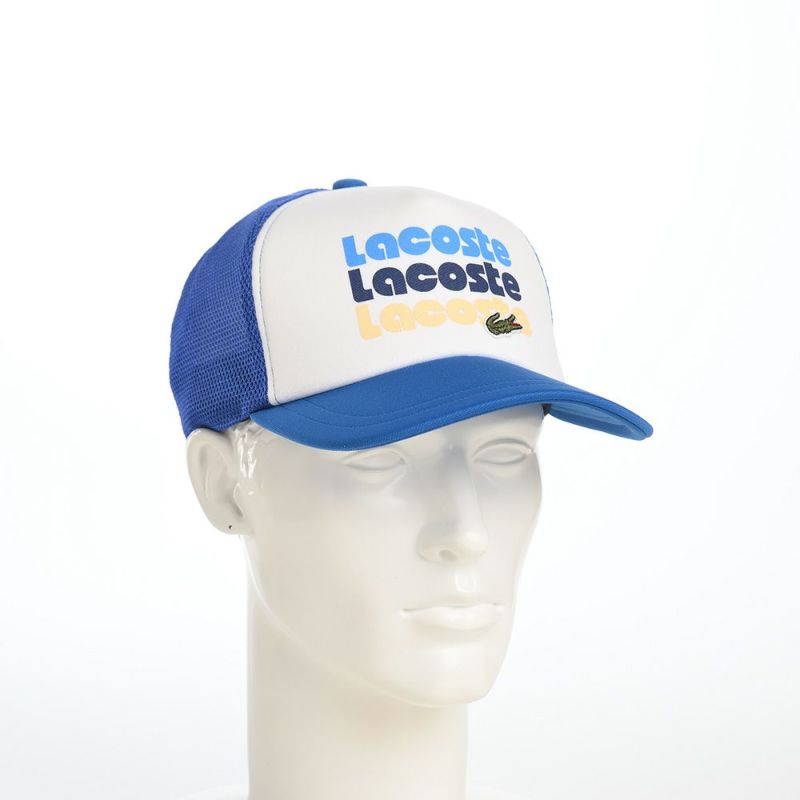 ラコステのキャップ PRINT MESH CAP（プリント メッシュキャップ） L1305 ブルー