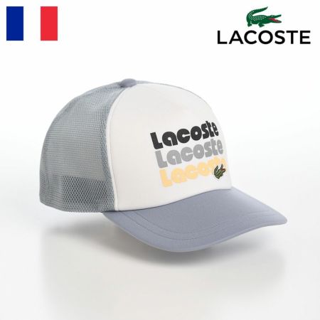 ラコステのキャップ PRINT MESH CAP（プリント メッシュキャップ） L1305 グレー