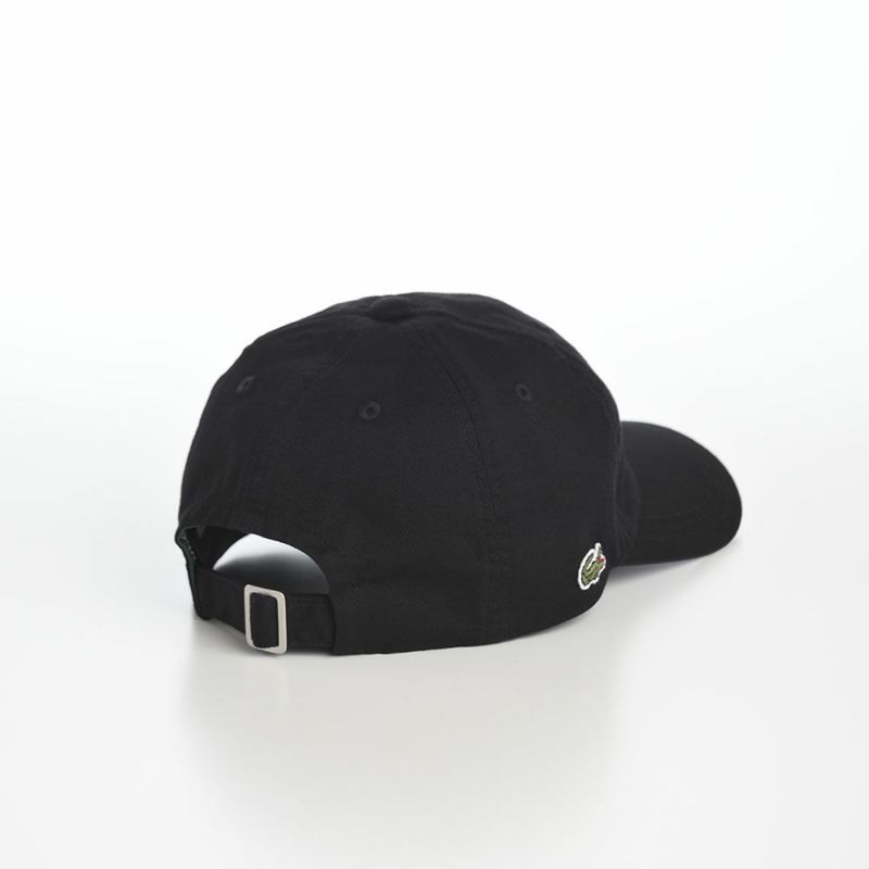 ラコステのキャップ WASHED LOGO CAP（ウォッシュドロゴ キャップ） L1316 ブラック