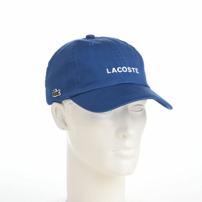 ラコステのキャップ WASHED LOGO CAP（ウォッシュドロゴ キャップ） L1316 ブルー