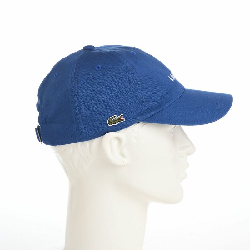 ラコステのキャップ WASHED LOGO CAP（ウォッシュドロゴ キャップ） L1316 ブルー