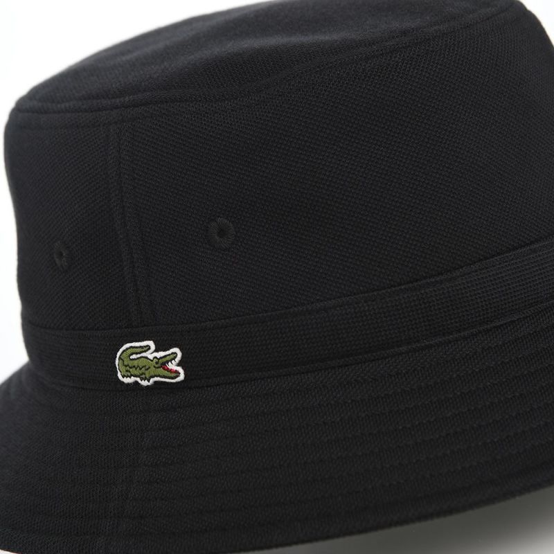 ラコステのバケットハット KANOKO BUCKET HAT（カノコ バケットハット） L1311 ブラック