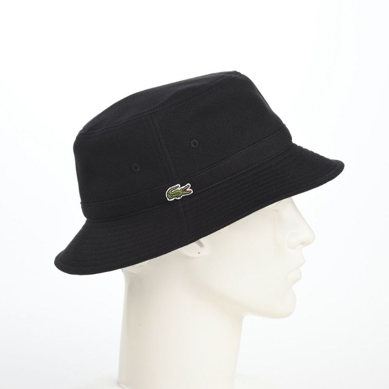 ラコステのバケットハット KANOKO BUCKET HAT（カノコ バケットハット） L1311 ブラック