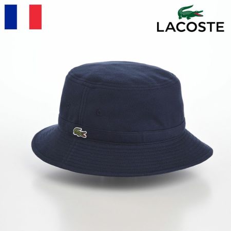 ラコステのバケットハット KANOKO BUCKET HAT（カノコ バケットハット） L1311 ネイビー