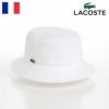 ラコステのバケットハット KANOKO BUCKET HAT（カノコ バケットハット） L1311 ホワイト