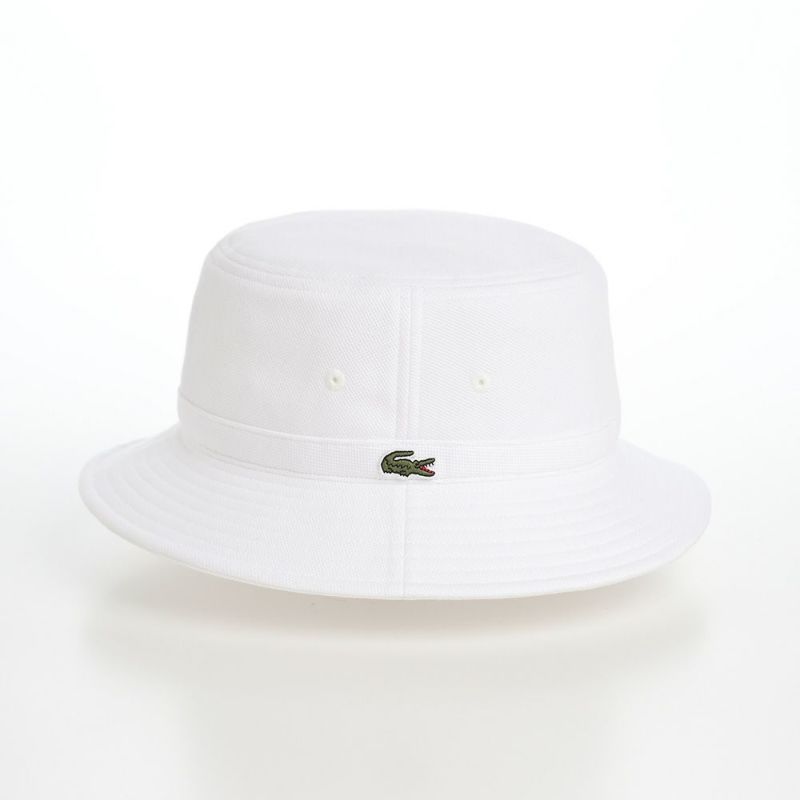 ラコステのバケットハット KANOKO BUCKET HAT（カノコ バケットハット） L1311 ホワイト