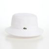 ラコステのバケットハット KANOKO BUCKET HAT（カノコ バケットハット） L1311 ホワイト