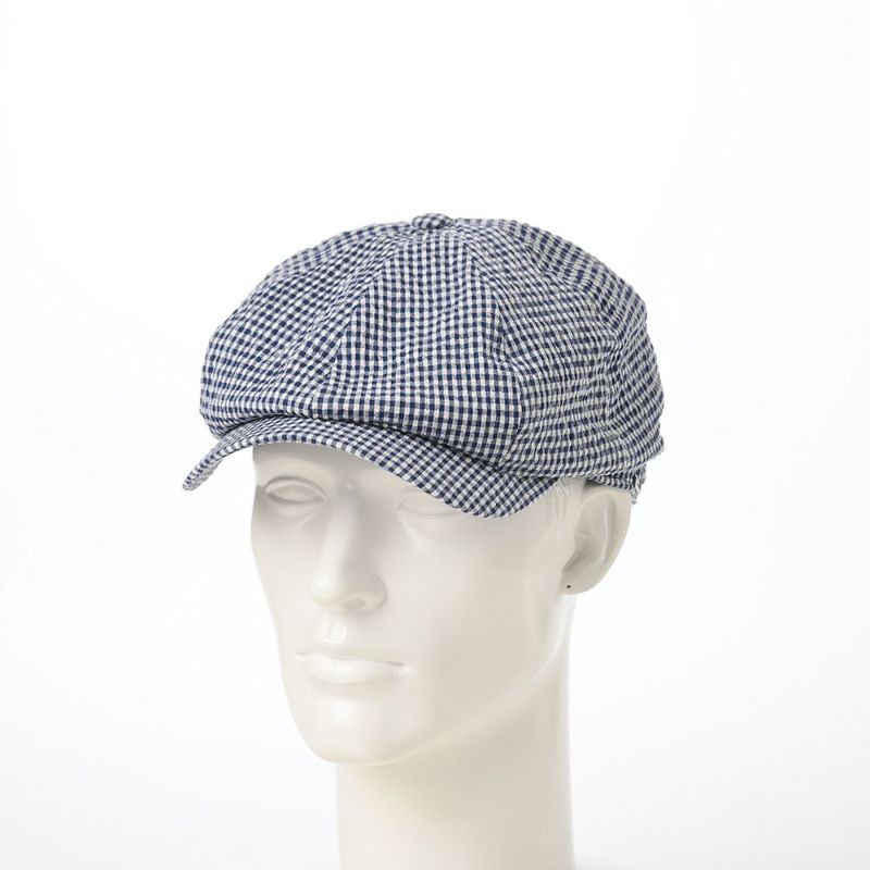 ヴィゲーンズのキャスケット Newsboy Classic Cap Seersucker（ニュースボーイ クラシックキャップ シアサッカー）W101895 チェック