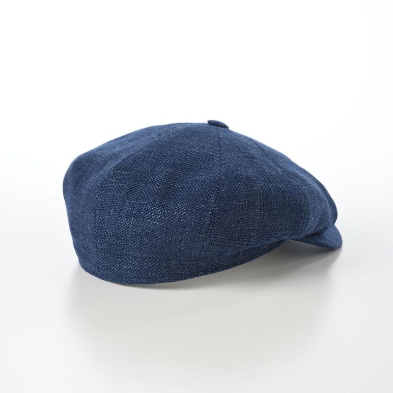 ヴィゲーンズのキャスケット Newsboy Retro Cap Rustic Linen（ニュースボーイレトロキャップ ラスティックリネン）W101853 ブルー