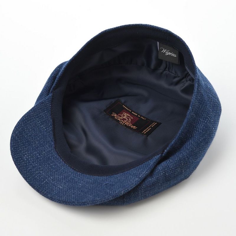 ヴィゲーンズのキャスケット Newsboy Retro Cap Rustic Linen（ニュースボーイレトロキャップ ラスティックリネン）W101853 ブルー