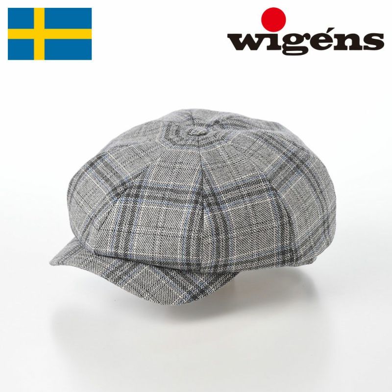 ヴィゲーンズのキャスケット Newsboy Classic Cap Soft Check（ニュースボーイクラシックキャップ ソフトチェック）W101868 グレー