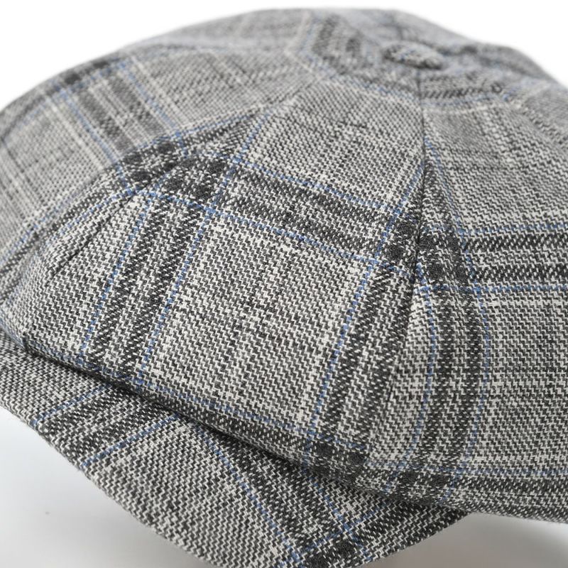 ヴィゲーンズのキャスケット Newsboy Classic Cap Soft Check（ニュースボーイクラシックキャップ ソフトチェック）W101868 グレー