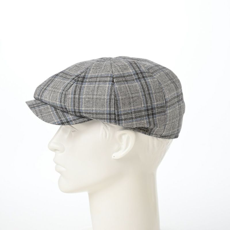 ヴィゲーンズのキャスケット Newsboy Classic Cap Soft Check（ニュースボーイクラシックキャップ ソフトチェック）W101868 グレー