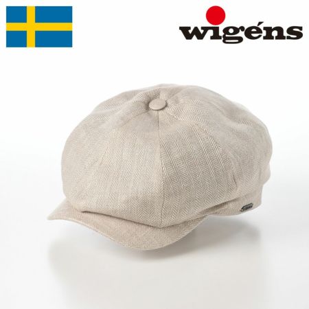 ヴィゲーンズのキャスケット Newsboy Classic Cap Herringbone Linen（ニュースボーイクラシックキャップ ヘリンボーンリネン）W101596 エクリュ