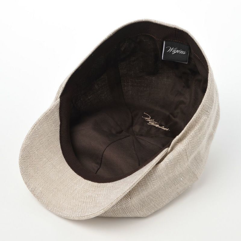 ヴィゲーンズのキャスケット Newsboy Classic Cap Herringbone Linen（ニュースボーイクラシックキャップ ヘリンボーンリネン）W101596 エクリュ