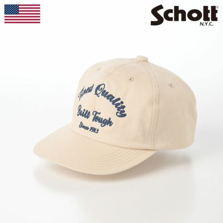 ショットのキャップ CHAIN EMBROIDERY 6P CAP（チェーンエンブロイダリー 6P キャップ） SC061 オフホワイト