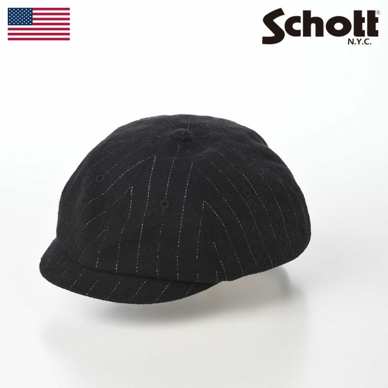 ショットのキャスケット PATTERN 6P CASQUETTE（パターン 6P キャスケット） SC062 ブラック