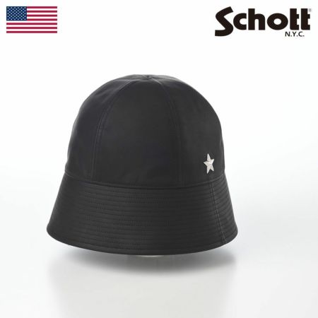 ショットのセーラーハット ONE STAR LEATHER SAILOR HAT（ワンスター レザー セーラーハット） SC091 ブラック