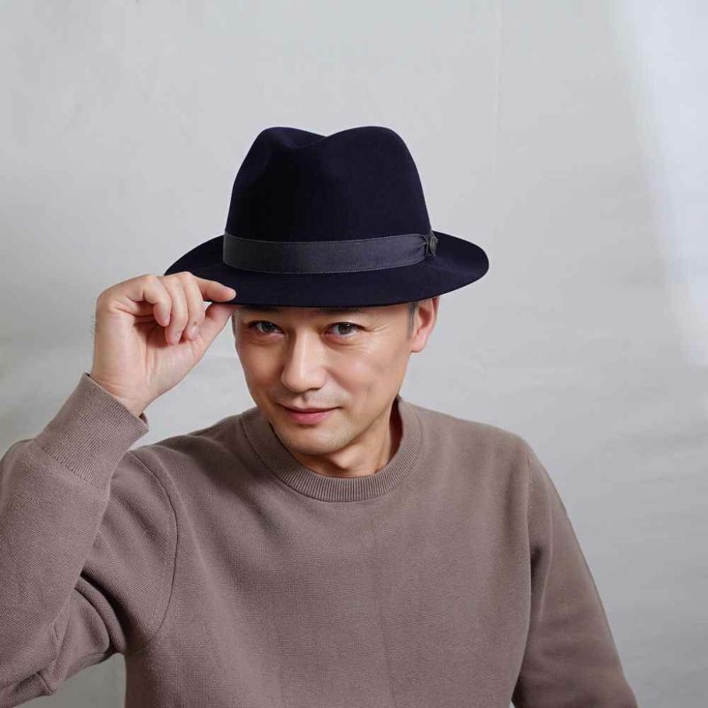 ガリュープラネットのフェルトハット Mixfur Felt Hat（ミックスファー フェルトハット）671 ネイビー