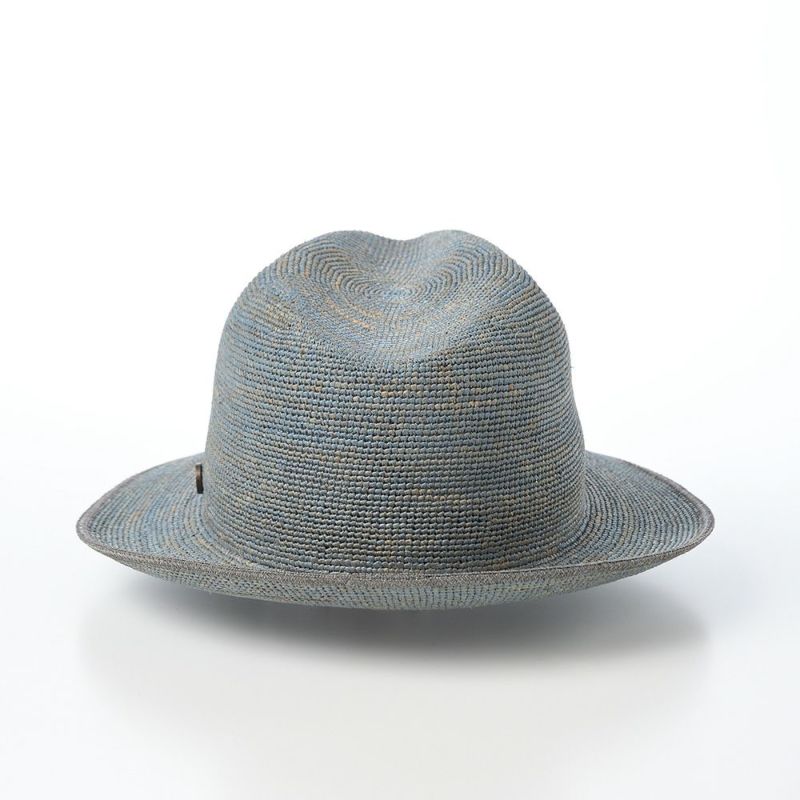 ガリュープラネットのラフィアハット Crushable Raffia Hat（クラッシャブル ラフィアハット）819 ブルーグレー