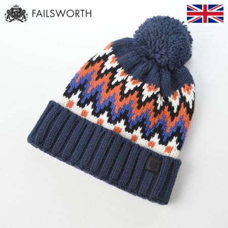 フェイルスワースのニット帽 Alpine Beanie（アルパイン ビーニー） ネイビー