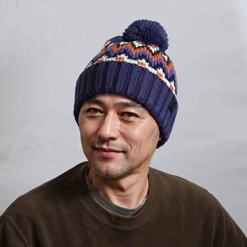 フェイルスワースのニット帽 Alpine Beanie（アルパイン ビーニー） ネイビー