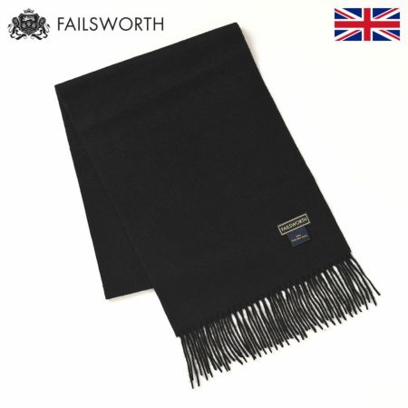 フェイルスワースのマフラー Wool Scarf（ウール スカーフ） ブラック