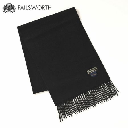 フェイルスワースのマフラー Wool Scarf（ウール スカーフ） ブラック