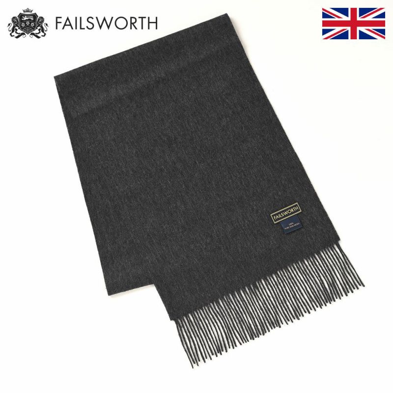 フェイルスワースのマフラー Wool Scarf（ウール スカーフ） チャコール