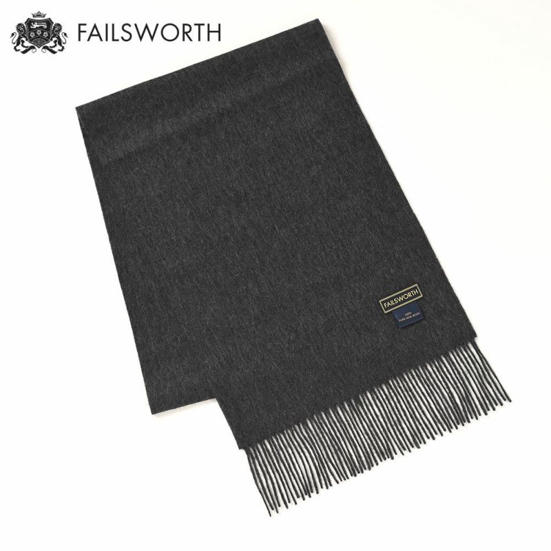 フェイルスワースのマフラー Wool Scarf（ウール スカーフ） チャコール