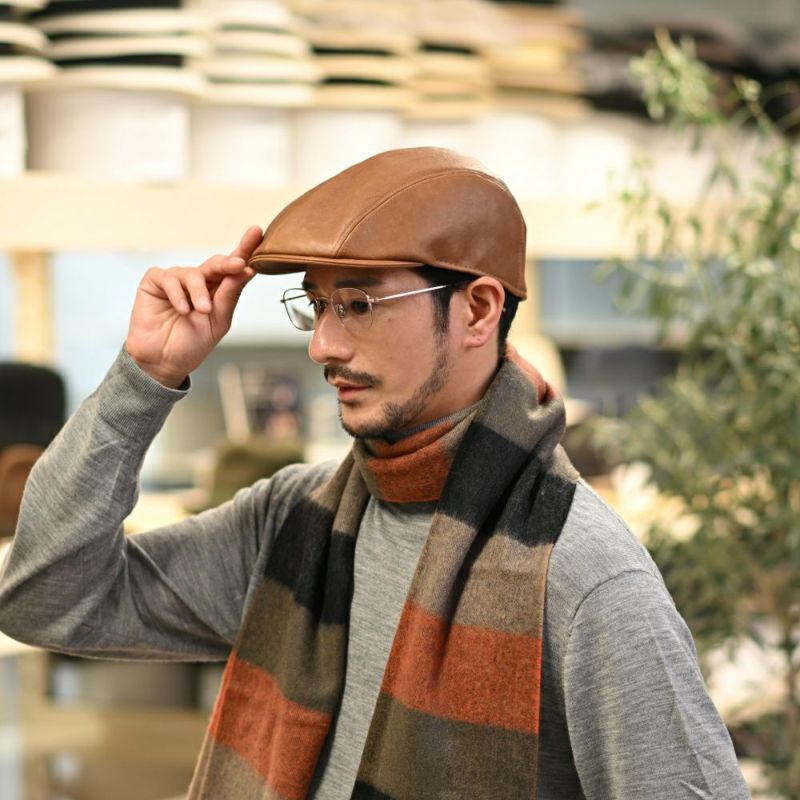 マローネのハンチング Lamb Leather Hunting（ラムレザー ハンチング） BN094 ブラウン