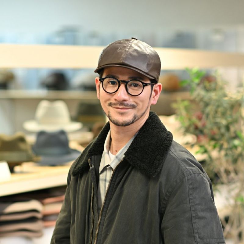 マローネのハンチング Lamb Leather Hunting（ラムレザー ハンチング） BN094 ダークブラウン