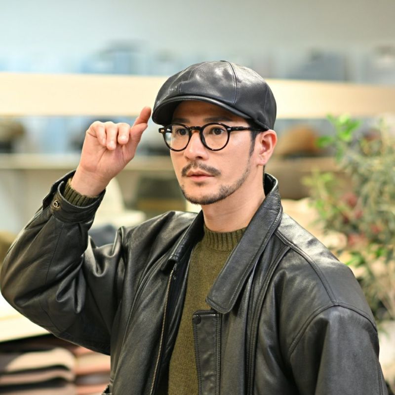 マローネのハンチング Galles Lamb Leather（ウェールズ ラムレザー） BN146 ブルー