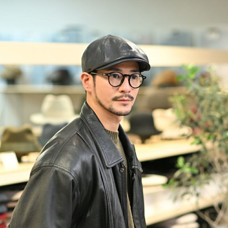 マローネのハンチング Galles Lamb Leather（ウェールズ ラムレザー） BN146 ブルー