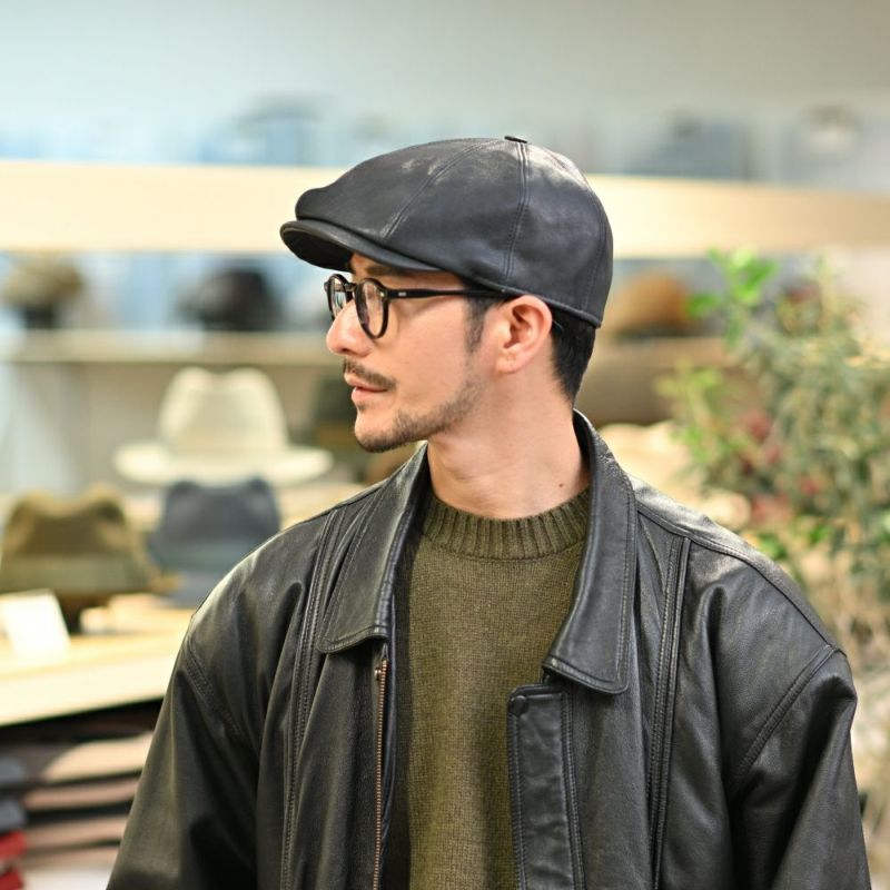 マローネのハンチング Galles Lamb Leather（ウェールズ ラムレザー） BN146 ブルー