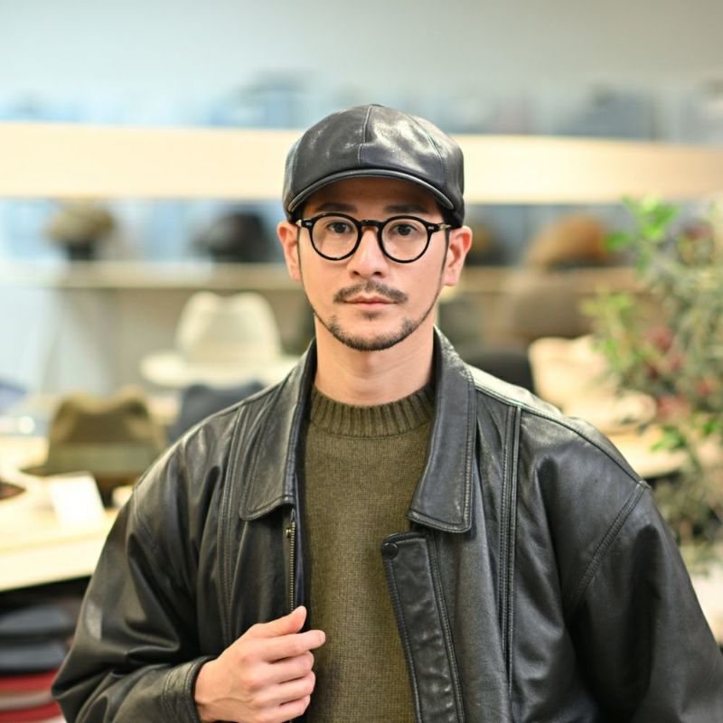 マローネのハンチング Galles Lamb Leather（ウェールズ ラムレザー） BN146 ブルー