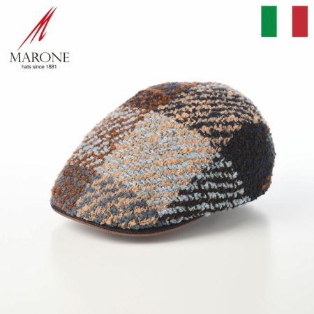 マローネのハンチング Milano Big Check（ミラノ ビッグ チェック） BT1211 ブラウン